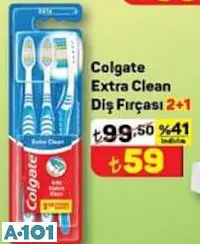 COLGATE EXTRA CLEAN DİŞ FIRÇASI 2+1